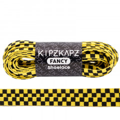 Beli Aksesoris Sneakers Kipzkapz Flat Checker Xs31 8Mm Black Yellow Original Xs31 - Flat Checker 8Mm